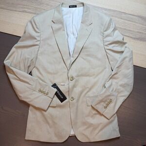 SuitShop Suit Mens 38R‎ Slim Fit Jacket Stretch Tan NWT